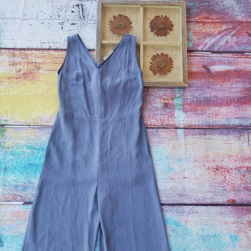 Everlane The Japanese Essential Blue Jumpsuit 00 - Picture 6 of 11